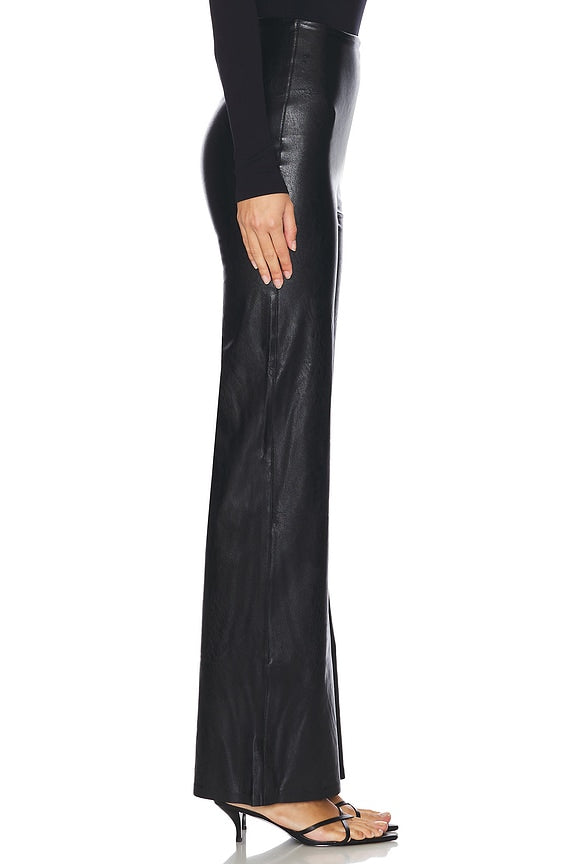 Faux Leather Wide Leg Pant