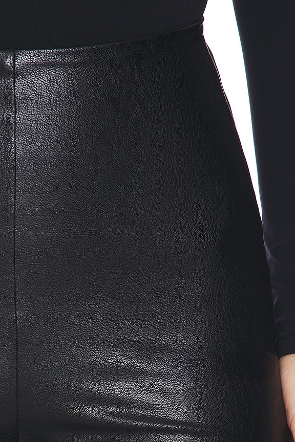 Faux Leather Wide Leg Pant