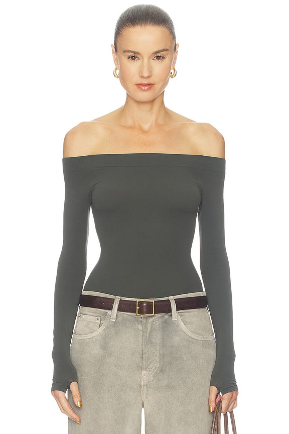 Ballet Off-shoulder Bodysuit