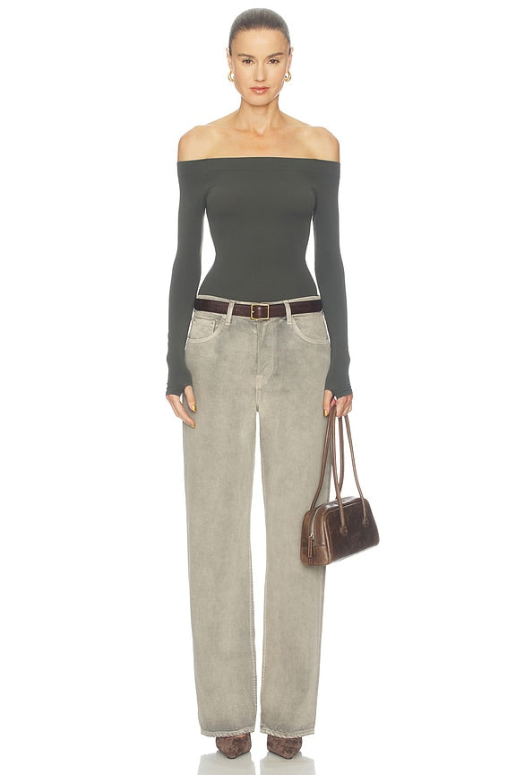 Ballet Off-shoulder Bodysuit