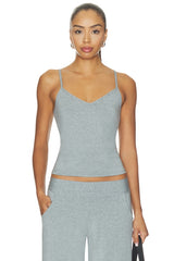 Butter V Neck Cami With Shelf Bra