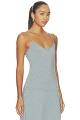 Butter V Neck Cami With Shelf Bra