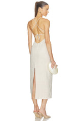 Malena Linen Midi Dress