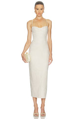 Malena Linen Midi Dress