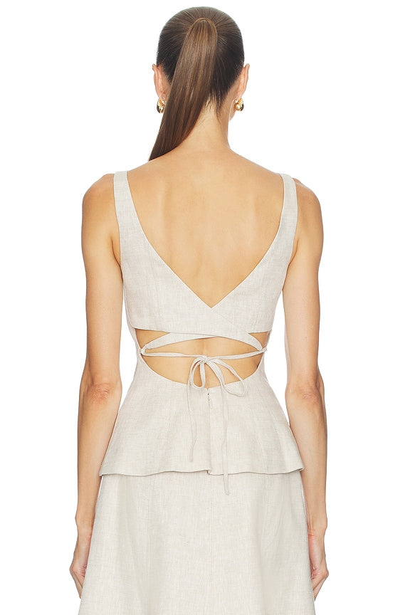 Malena Linen Top
