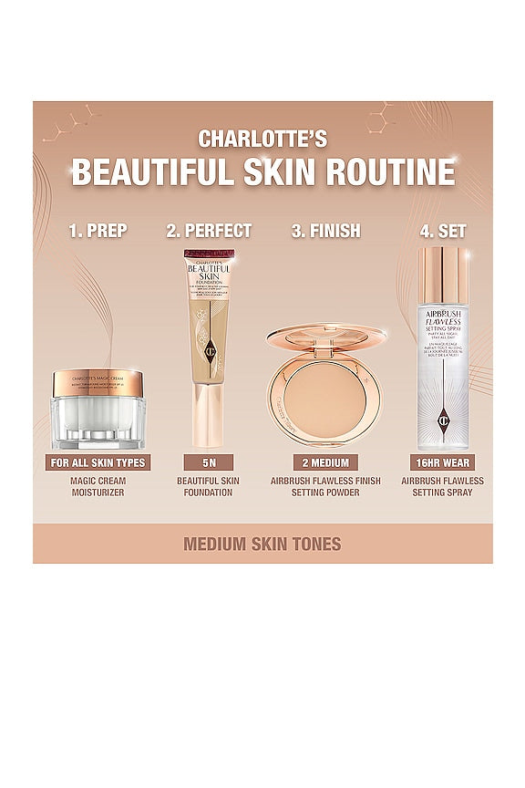 Charlotte's Beautiful Skin Medium Coverage Liquid Foundation with Hyaluronic Acid