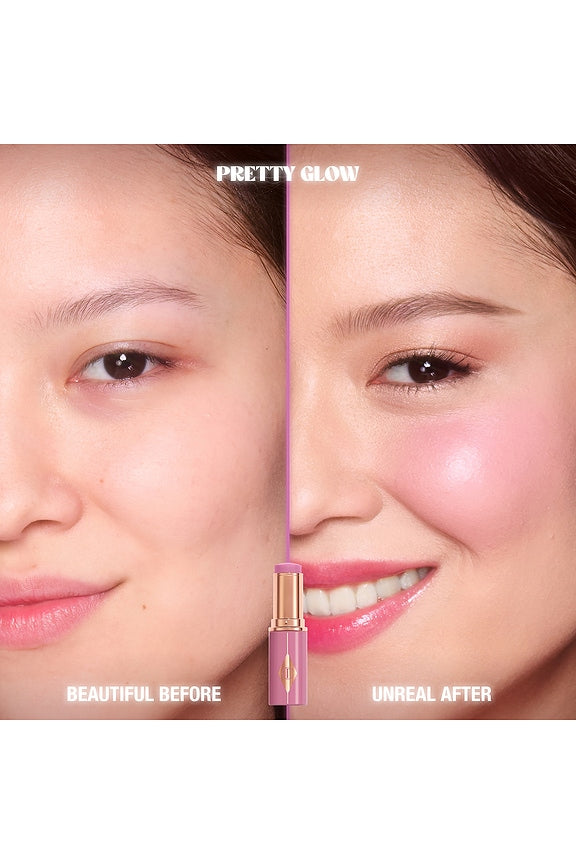 Unreal Lip + Cheek Glow Blush Stick with Hyaluronic Acid