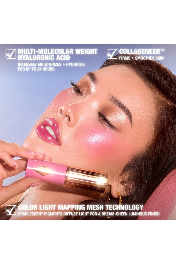 Unreal Lip + Cheek Glow Blush Stick with Hyaluronic Acid