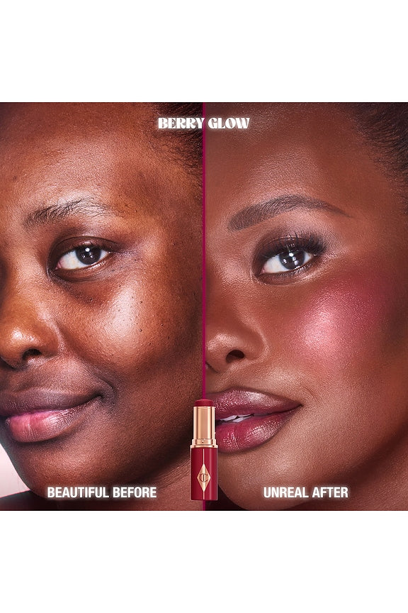 Unreal Lip + Cheek Glow Blush Stick with Hyaluronic Acid