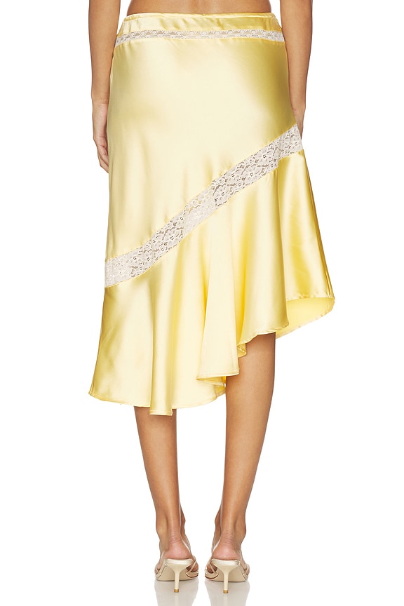 Delphia Satin Midi Skirt