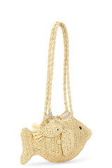 Raffia Fish Bag With Bag Charm