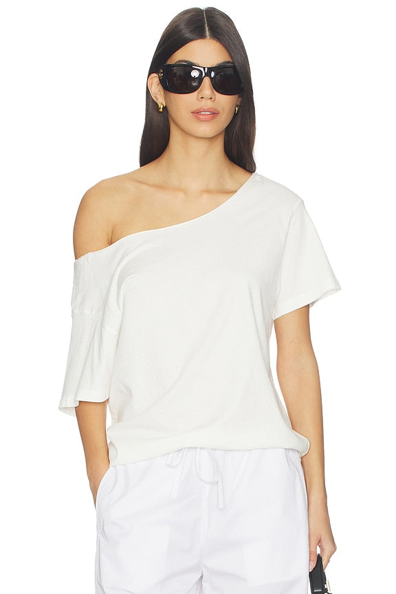 Solid Off The Shoulder Tee