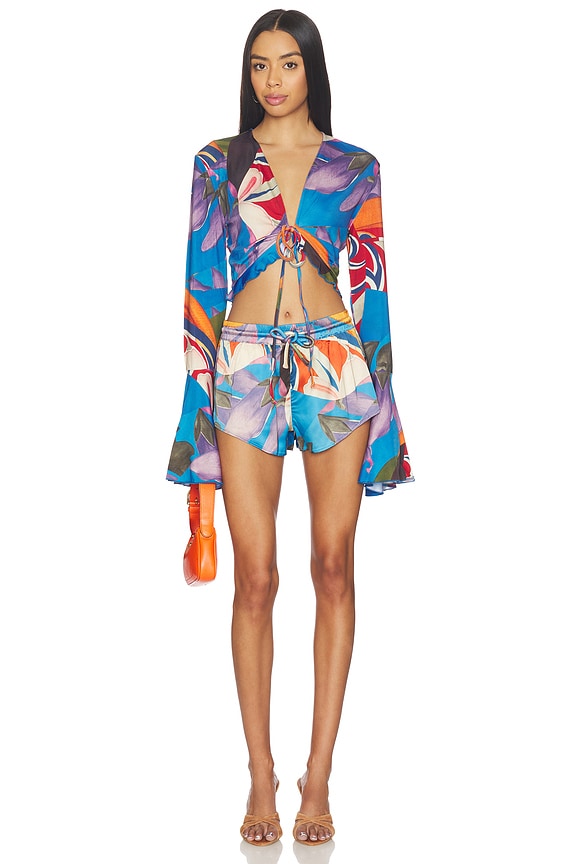 Palenque Flores Mini Shorts