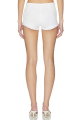Scallop Tie Knit Short