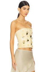 Embellished Satin Corset