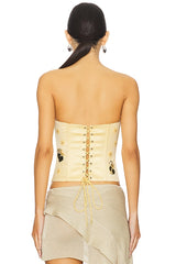 Embellished Satin Corset