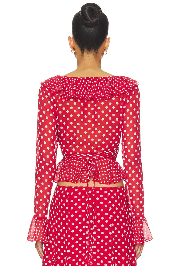 Mallorca Ruffle Wrap Top