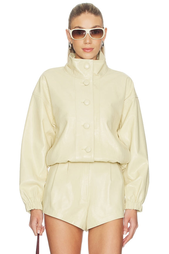 Kate Leather Bomber