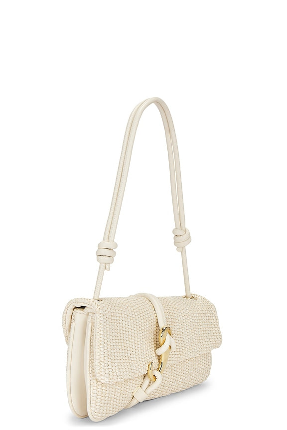 Raffia Baguette Bag
