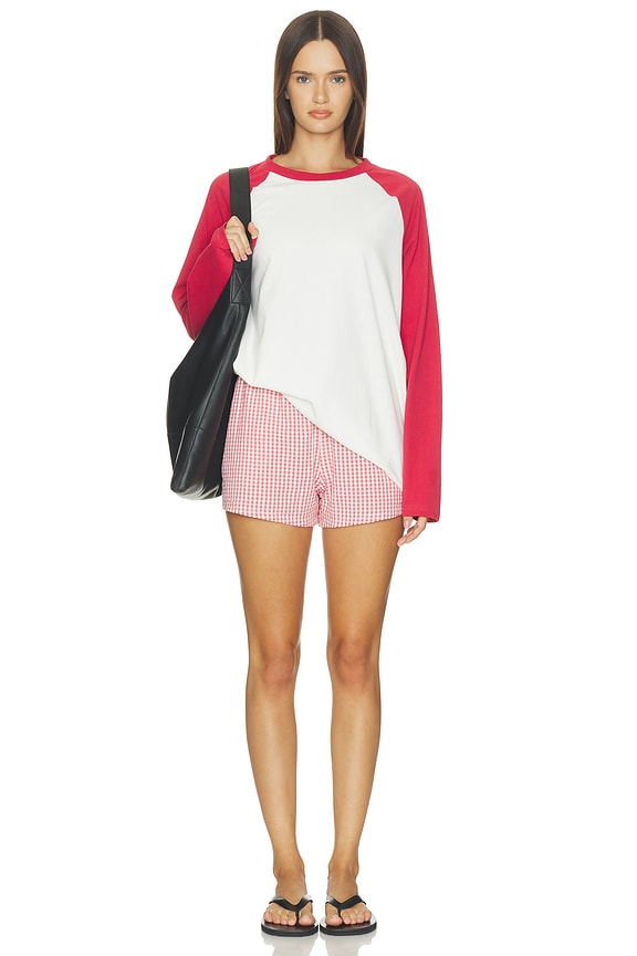 x REVOLVE The Cotton Gingham Tap Short