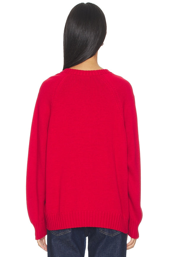 The Cotton Knit V-neck Sweater