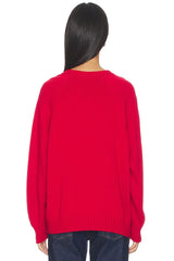 The Cotton Knit V-neck Sweater