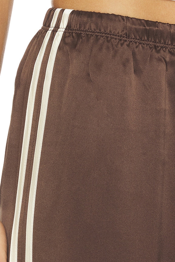 The Silk Stripe Crop Pant