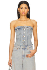 Carli Denim Tube Top