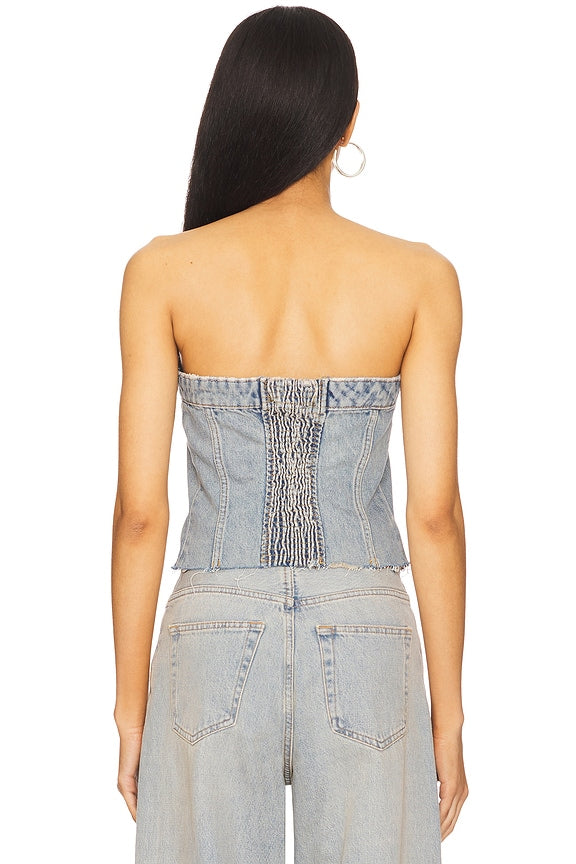 Carli Denim Tube Top