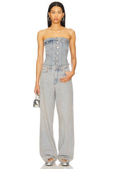 Carli Denim Tube Top