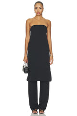 Brynn Polished Crepe Midi Dress