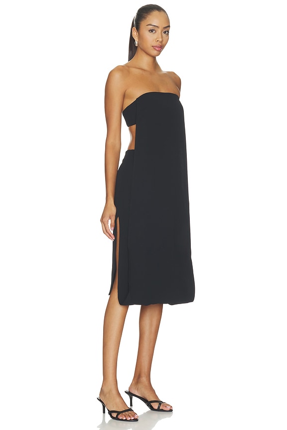 Brynn Polished Crepe Midi Dress