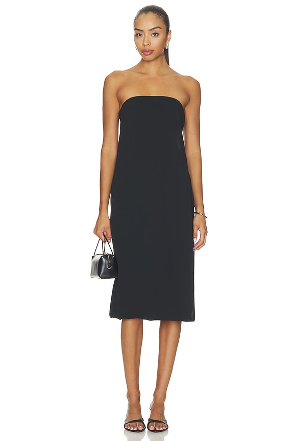 Brynn Polished Crepe Midi Dress