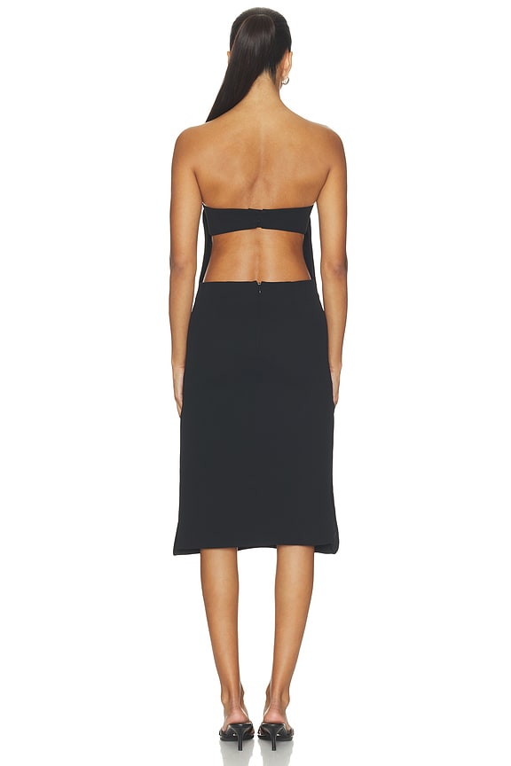 Brynn Polished Crepe Midi Dress