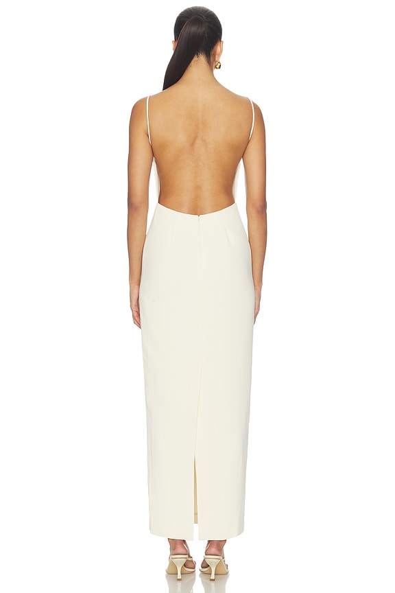 x Blake Evin Dani Polished Crepe Maxi Dress