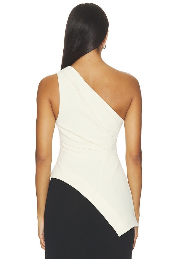 Dani Polished Crepe Asym Top