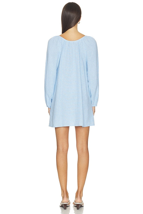 Linen Blend Short Dress