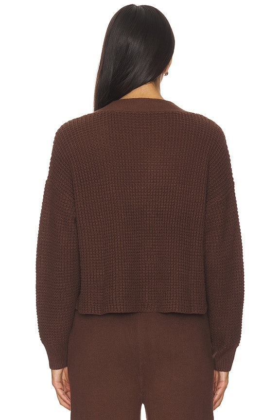 Recycled Sweater Cropped Cardigan