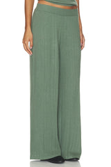 Pointelle Straight Leg Pant