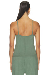 Pointelle Scoop Neck Cami Top