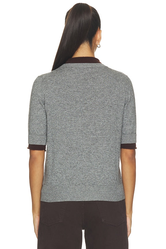 Sloane Contrast Crew Neck Sweater