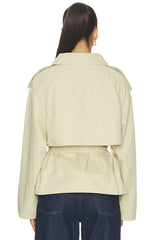 Saint Cropped Trench Jacket