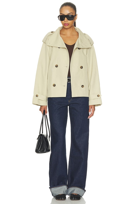 Saint Cropped Trench Jacket
