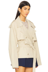 Eleanor Cropped Trench Coat
