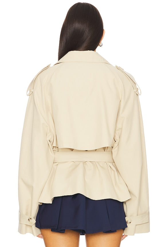 Eleanor Cropped Trench Coat