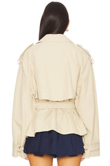 Eleanor Cropped Trench Coat
