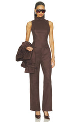 Etienne Faux Suede Top