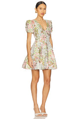 Calaantha Puff Sleeve Mini Dress