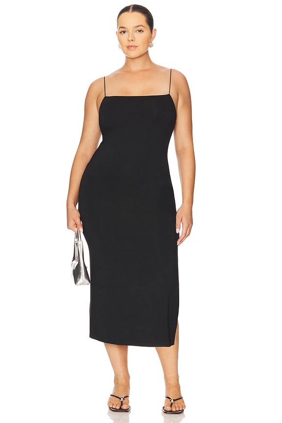 Strappy Side Slit Dress