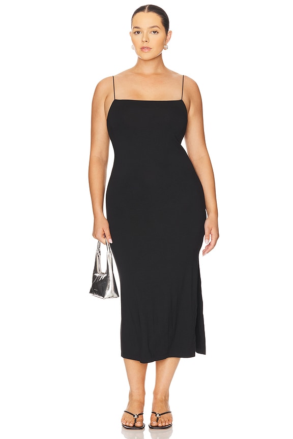 Strappy Side Slit Dress